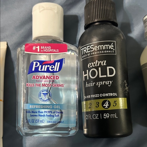 Vibrant Pink Toiletry Bag with Zipper and travel items. - Picture 11 of 14